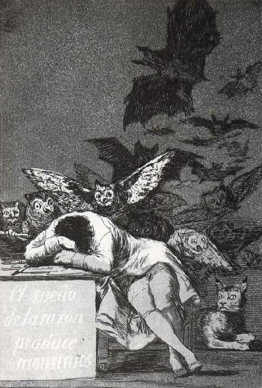 Francisco Goya El Sueno de la razon produce monstruos oil painting image